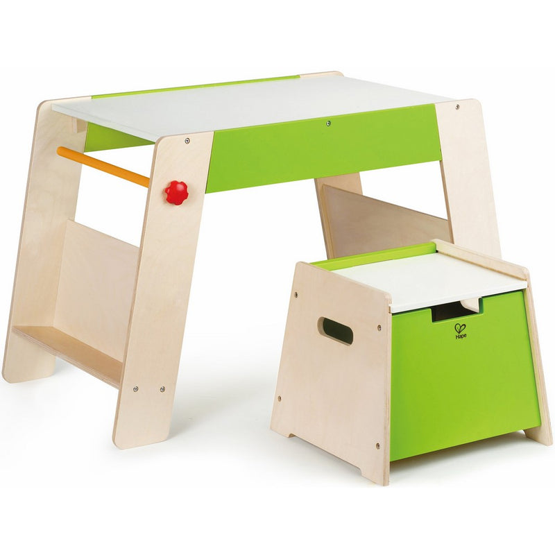 Award Winning Hape Early Explorer Play Station and Stool Set with Art Easels and Accessories