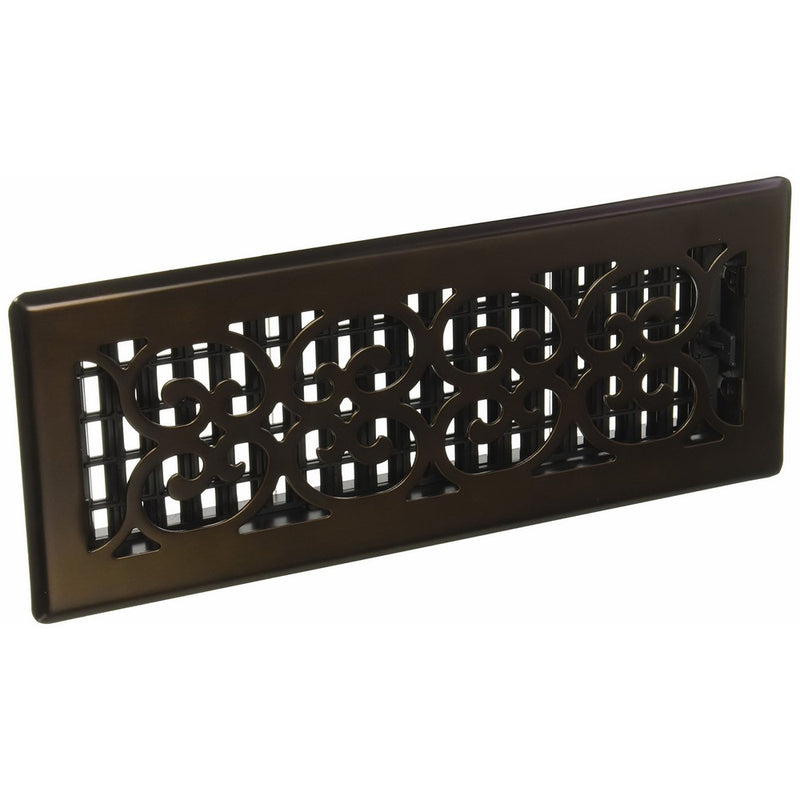 Decor Grates SPH412-RB Scroll Plated Register, 4-Inch by 12-Inch, Rubbed Bronze