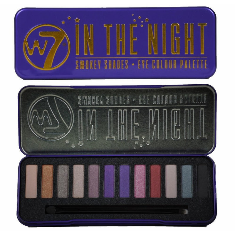 W7 - "In The Night" Smokey Shades - Eye Colour Palette 12 in 1 Eyeshadow Palette