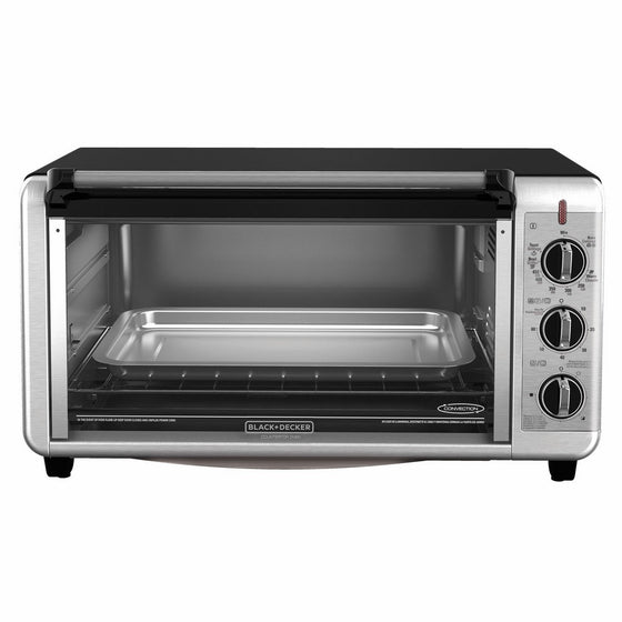 BLACKDECKER TO3260XSBD 8-Slice Extra-Wide Toaster Oven, 13x9-Inch.