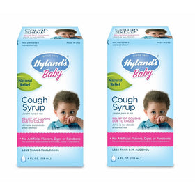 Hyland's Baby Cough Syrup, Natural Cough and Cold Relief, 4 Ounce (Pack of 2)