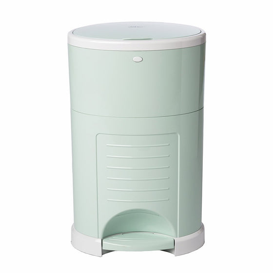 Dekor Plus Hands-Free Diaper Pail | Easiest to Use | Just Step. Drop. Done! | Pail Won't Absorb Odors/Rust | 20 Second Bag Change | Most Economical Refill System | Great for Cloth Diapers | Soft Mint