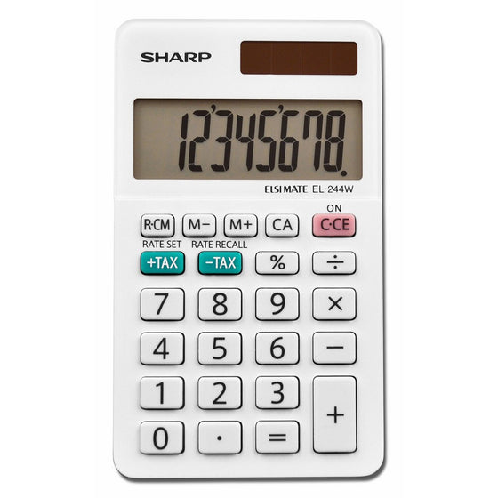 Sharp Calculators EL-244WB Business Calculator, White 2.125