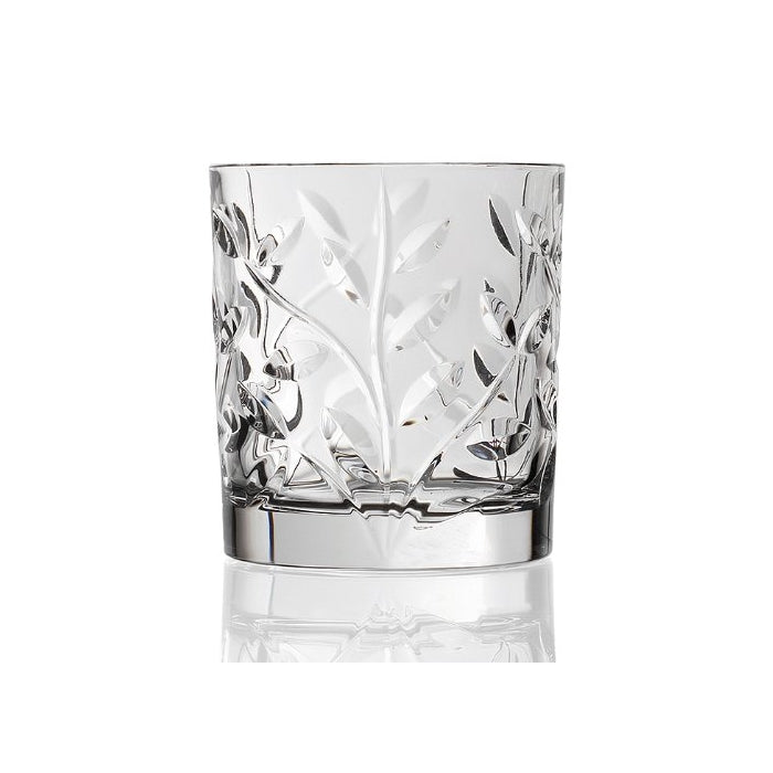 Lorenzo Rcr Crystal Laurus Double Old Fashion Glass, Set of 6