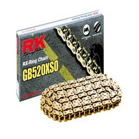 RK Racing Chain GB520XSO-112 112-Links Gold X-Ring Chain with Connecting Link
