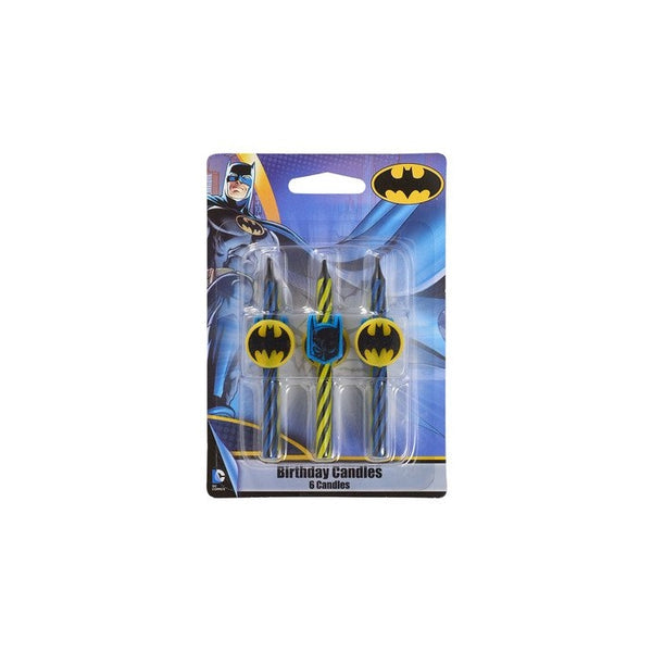 Batman Birthday Cake Candles - 6 pc