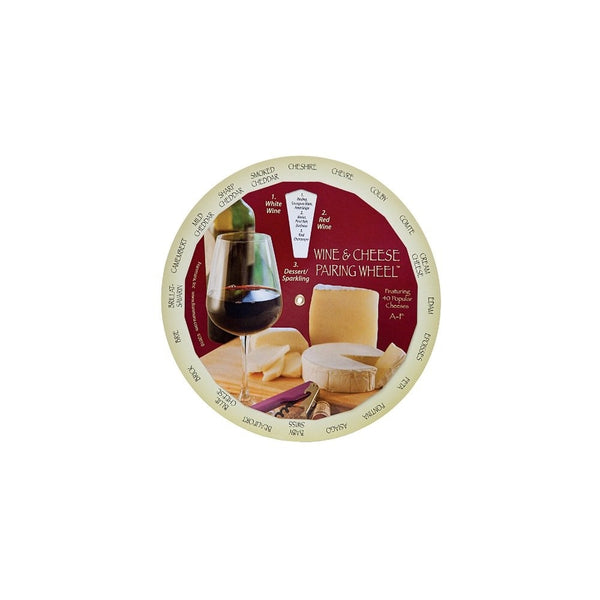 Complementary Wines and Cheeses Pairing Matching Guide Wheel