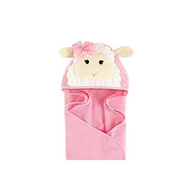 Hudson Baby Animal Hooded Towel, Little Lamb, 33''x33''