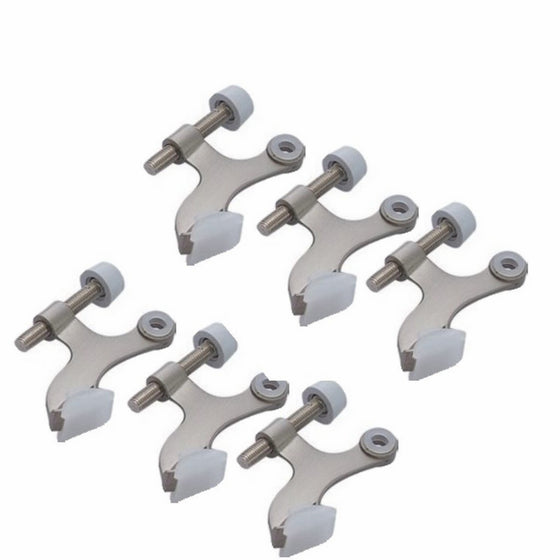 6-pack Hinge Pin Satin Nickel Door Stopper