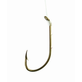 Eagle Claw 139H-10 Baitholder Snelled Fish Hook, 6 Piece (Bronze)