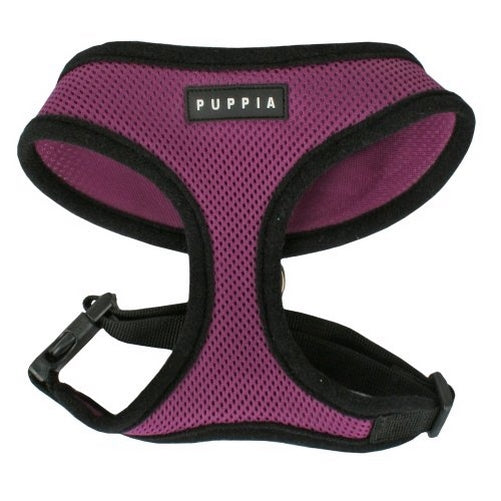Puppia Soft Dog Harness, Purple, Medium
