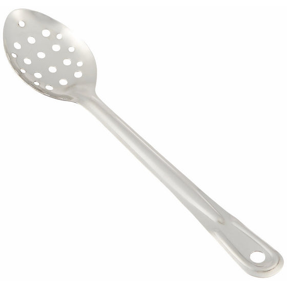 Winco Perforated Stainless Steel Basting Spoon, 13-Inch