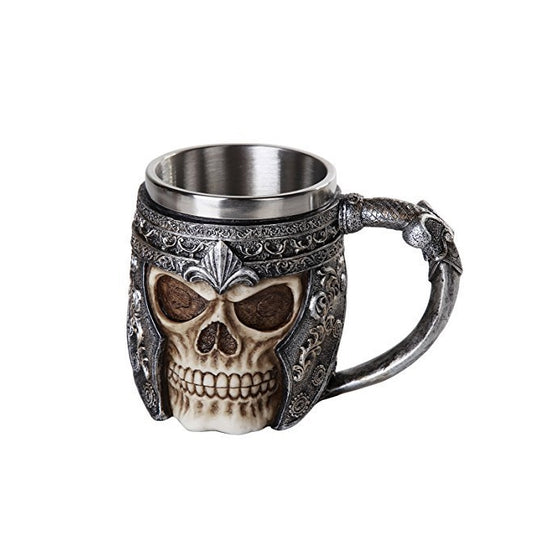 Pacific Giftware Medieval Viking Warrior Helmet Skull Mug Gothic Tankard 11oz Beer Mug Drinking Vessel