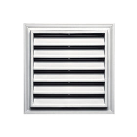 Builders Edge 120051212117 12" x 12" Square Vent 117, Bright White