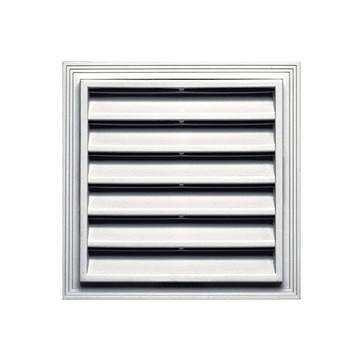 Builders Edge 120051212117 12" x 12" Square Vent 117, Bright White