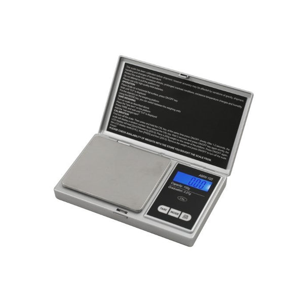 American Weigh Scales Signature SeriesSilver AWS-100-SIL Digital Pocket Scale, 100 by 0.01 G