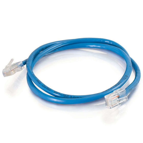 C2G/Cables To Go 24349 Cat5E Non-Booted (UTP) Patch Cables, 50 Pack, Blue (3 Feet/0.91 Meters)