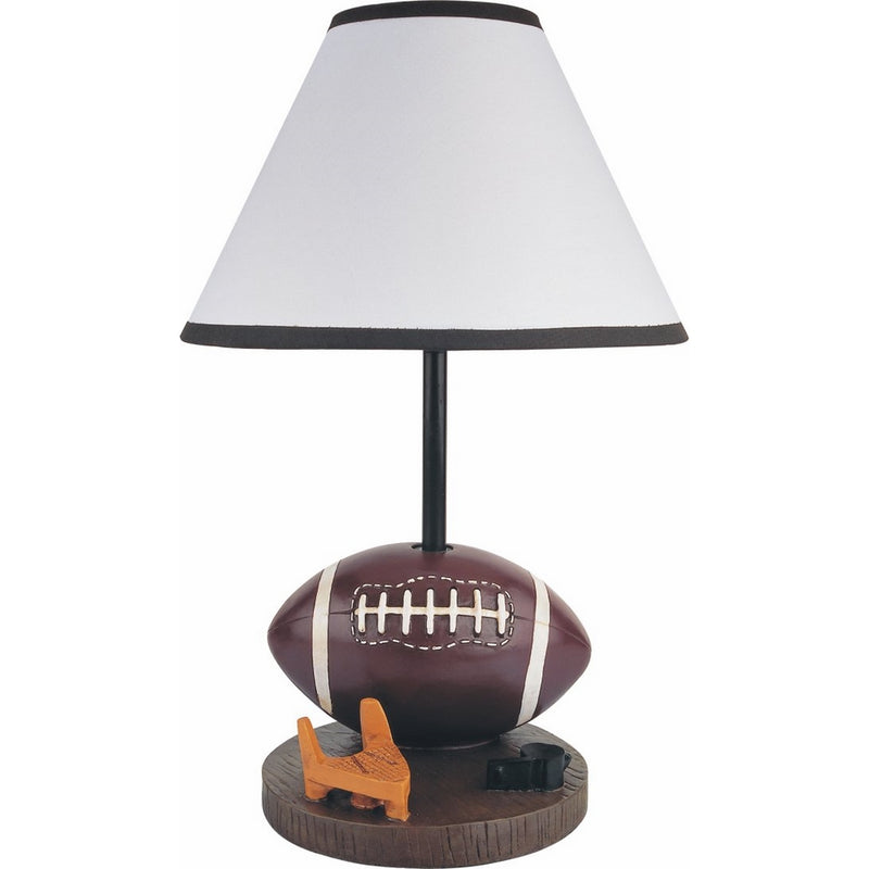 Milton Greens Stars Antique Resin Youth Football Table Lamp, 15.75-Inch