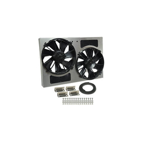 Derale Performance 16826 Gray/Black High Output Dual Radiator Fan
