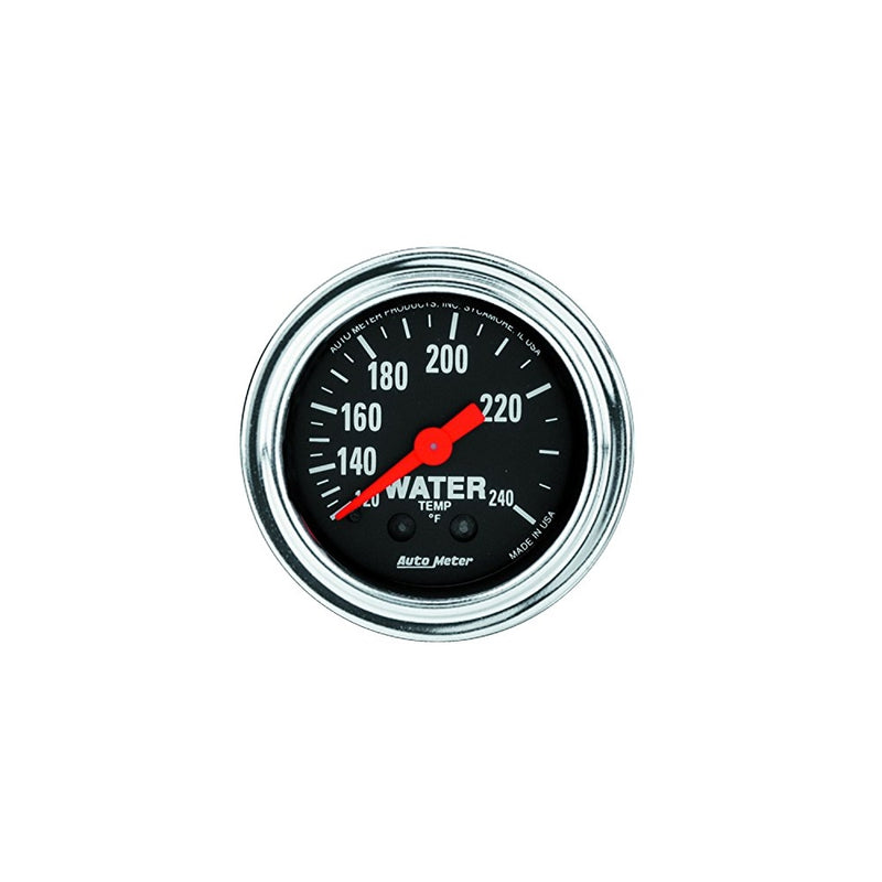 Auto Meter 2433 Traditional Chrome Mechanical Water Temperature Gauge