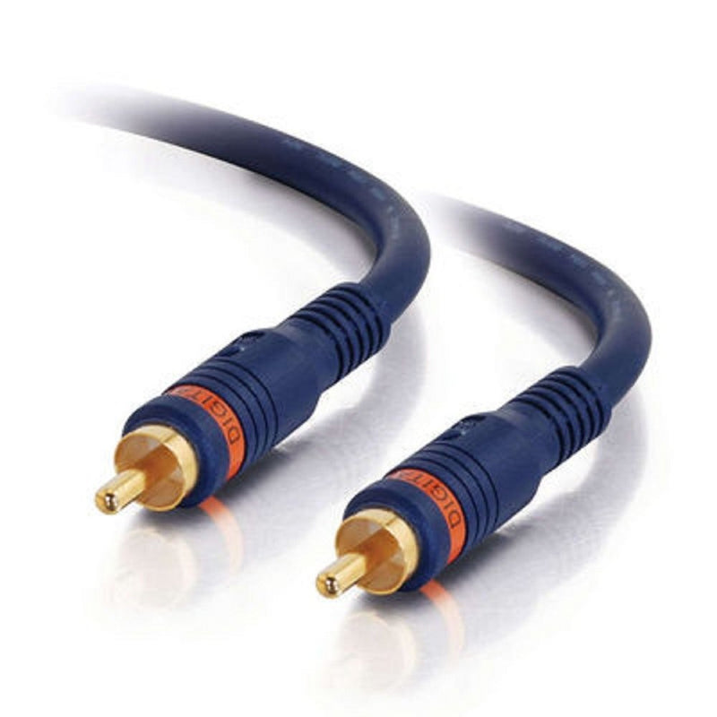 C2G 29116 Velocity S/PDIF Digital Audio Coax Cable, Blue (12 Feet, 3.65 Meters)