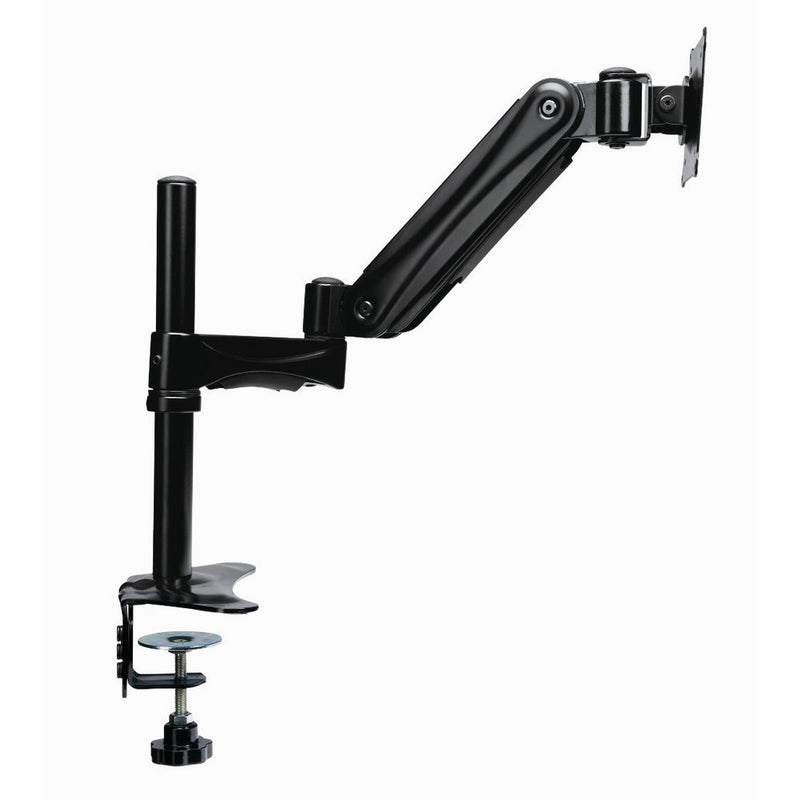 DoubleSight Single Monitor Gas Spring Flex Arm Fully Adjustable Height Tilt Pivot VESA 75mm/100mm up 27" Monitor