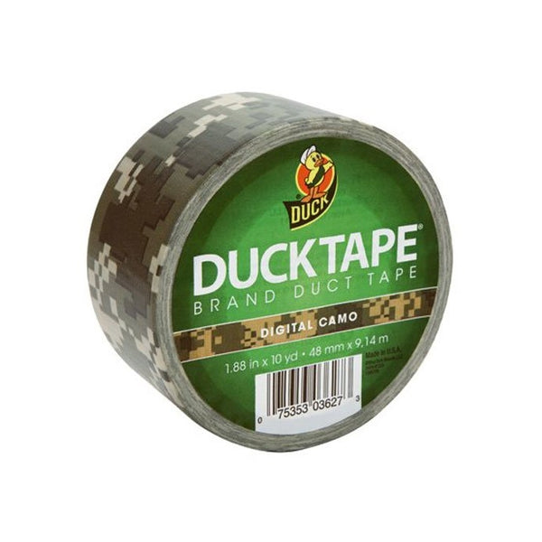 Duck Brand 1388825 Printed Duct Tape, Digital Camouflage, 1.88 Inches x 10 Yards, Single Roll