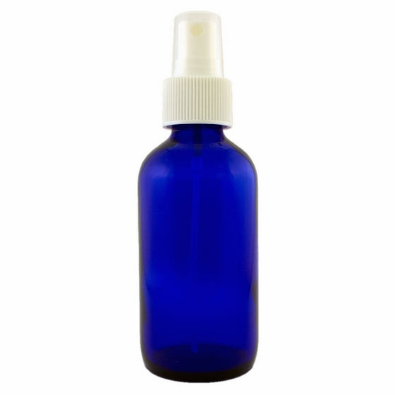 Premium Life Blue Glass Bottle with Spray 4 oz Unit