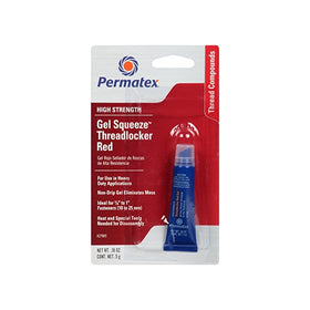 Permatex 27005 High Strength Threadlocker Red Gel Squeeze, 5 g