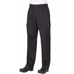 Chef Works Mens Cargo Chef Pants, Black, X-Large
