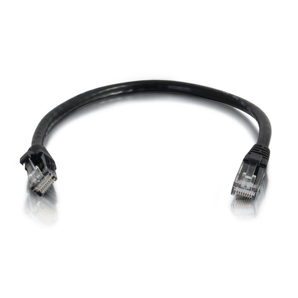 C2G/Cables to Go 03981 Cat6 Snagless Unshielded (UTP) Network Patch Cable, Black (2 Feet, 0.60 Meters)