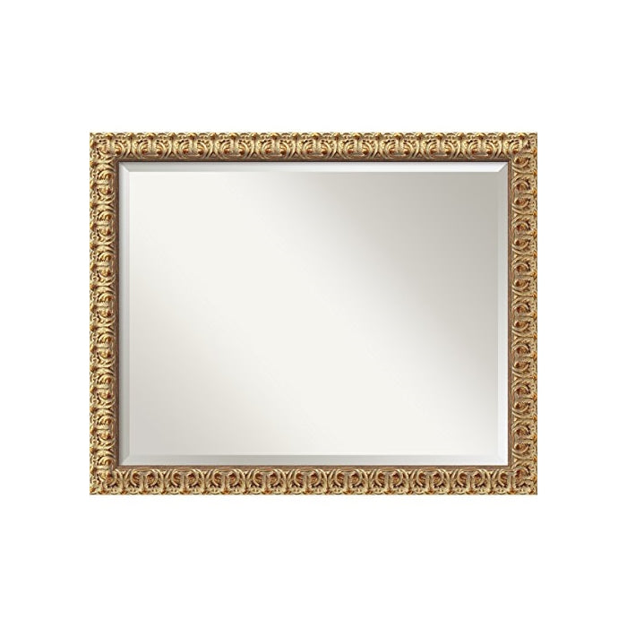 Amanti Art 32" x 26" Florentine Gold Wall Mirror, Large