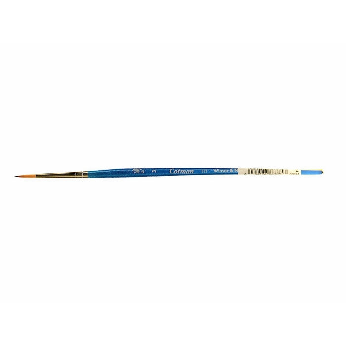 Winsor & Newton Cotman Water Colour Series 111 Short Handle Synthetic Brush - Round #3