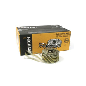BOSTITCH C8P99DG Thickcoat Round Head 2-1/2-Inch by .099-Inch 15 Degree Coil Framing Nail (3,600 per Box)