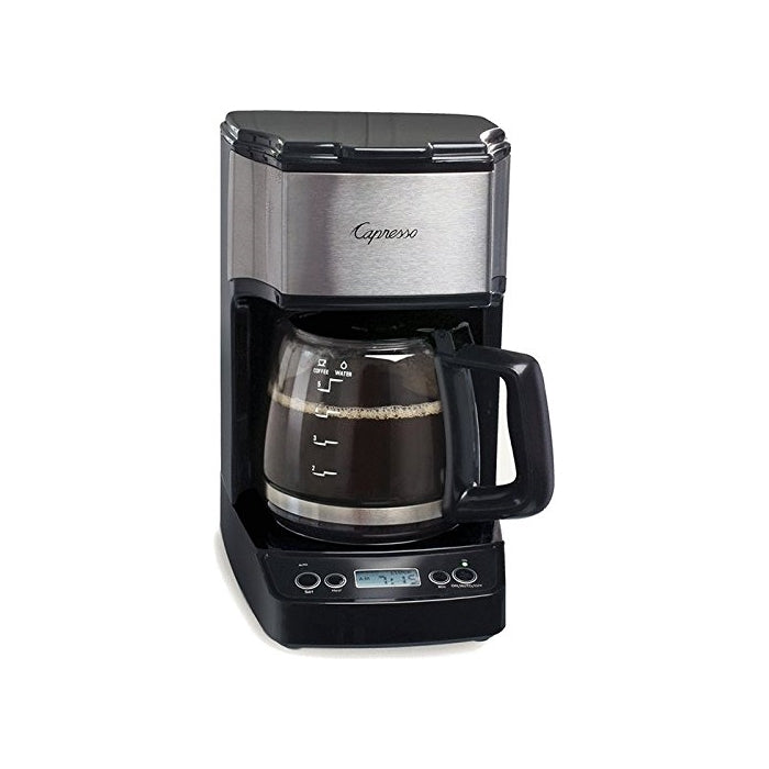 Capresso 426.05 5-Cup Drip Mini Coffeemaker, Black/Silver