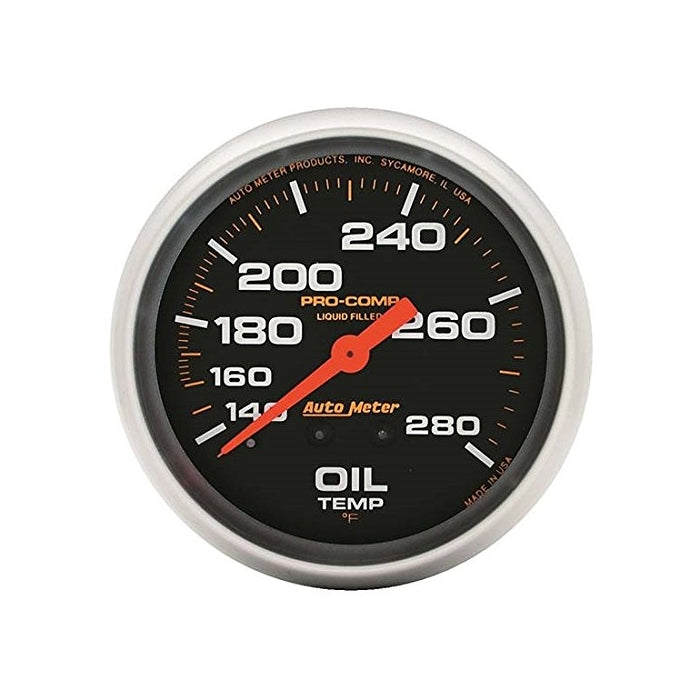 Auto Meter 5441 Pro-Comp Liquid-Filled Mechanical Oil Temperature Gauge