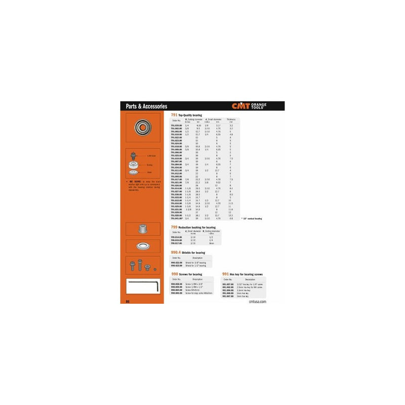 CMT 990.058.00 TCEI Screw, 1/8Wx3/8-Inch