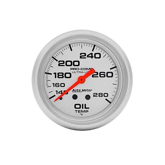Auto Meter 4441 Ultra-Lite Mechanical Oil Temperature Gauge