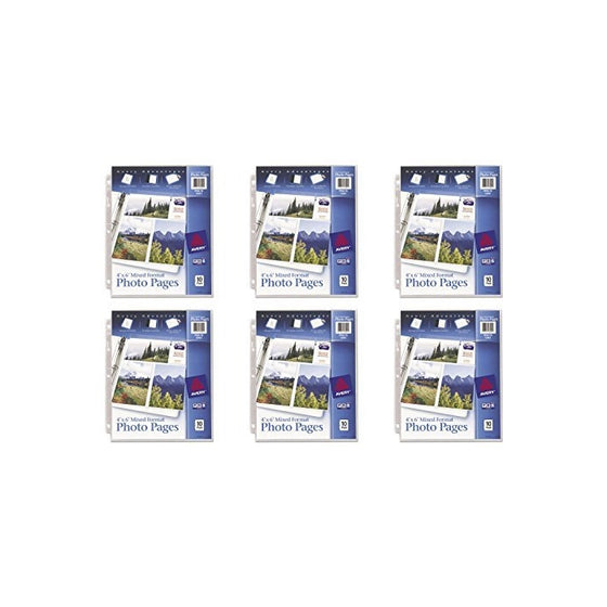 Avery Mixed Format Photo Pages, Acid Free, Pack of 10 (13401), 6 Packs