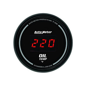 Auto Meter 6348 Sport Comp Digital 2-1/16" 0-340 Degree F Digital Oil Temperature Gauge