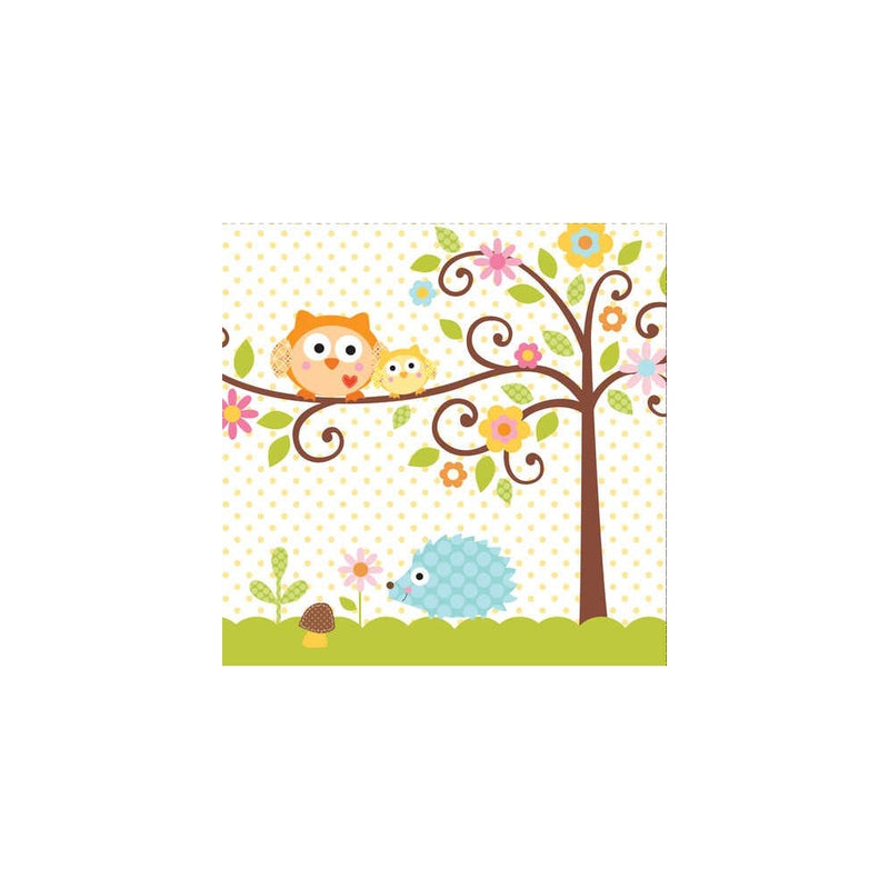 16-Count Paper Lunch Napkins, Happi Tree Sweet Baby