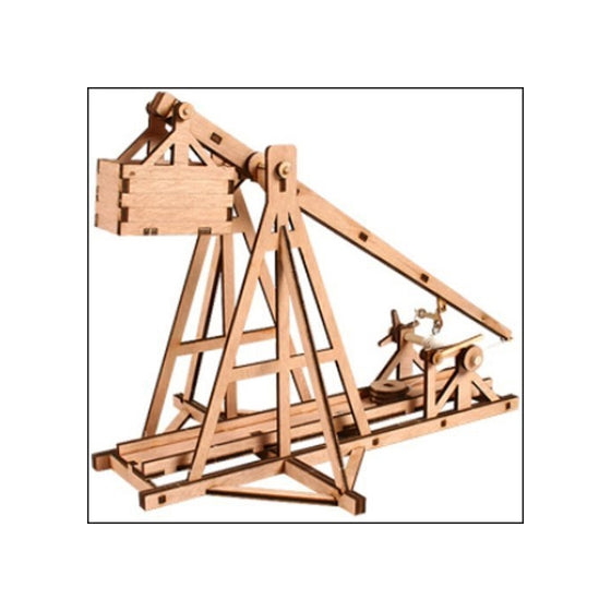 DESKTOP Wooden Model Kit Trebuchet by Young Modeler