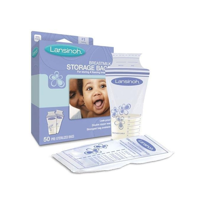 Lansinoh 20435 Breastmilk Storage Bags, 25-Count Boxes (PACK OF 2)