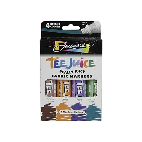 Jacquard Tee Juice Fabric Marker Box Set (Brights)