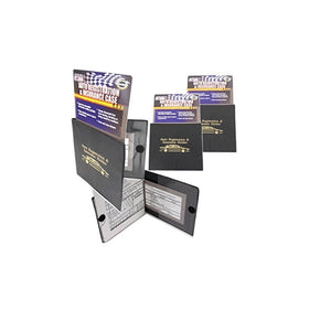 Set of 4 Auto Car Registration Insurance Holder Wallet - Document Id Black Case for Car Truck Boat