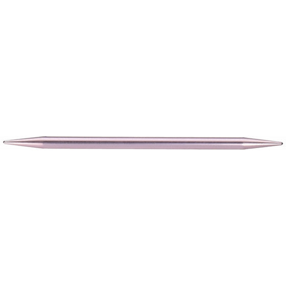 Susan Bates 11109-11 7-Inch Silvalume Double Point Knitting Needle, 8mm, Silver Pink, 5 Per Package