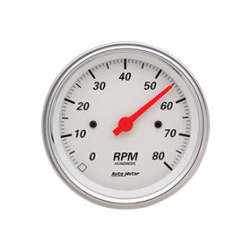 Auto Meter 1390 Arctic White Electric Tachometer