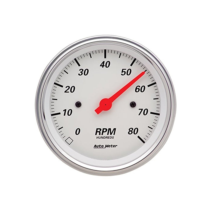 Auto Meter 1390 Arctic White Electric Tachometer