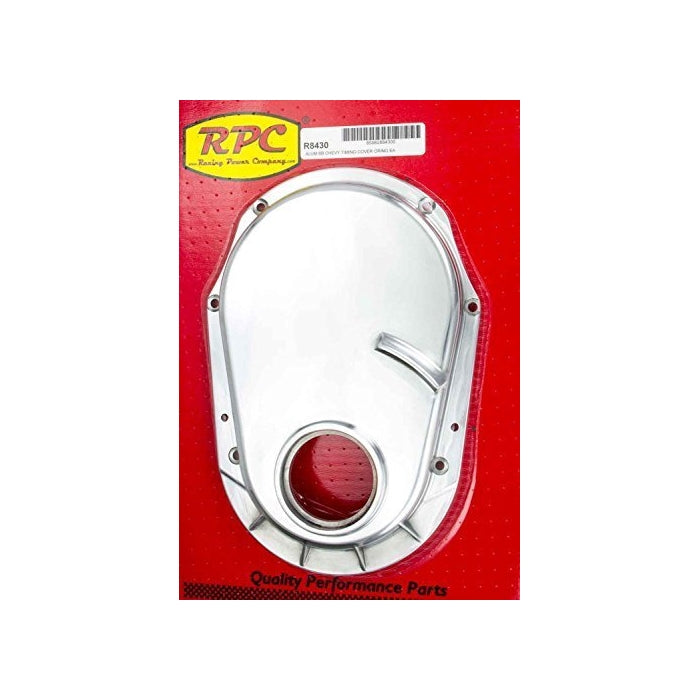 Racing Power Company R8430 Polished Aluminum Timing Chain Cover for Big Block Chevy