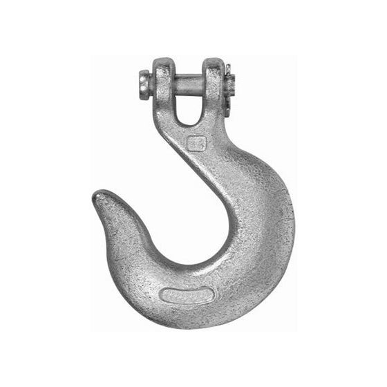 Campbell T9401624 Grade 43 Forged Steel Clevis Slip Hook, Import, Zinc Plated, 3/8" Trade, 5400 lbs Working Load Limit